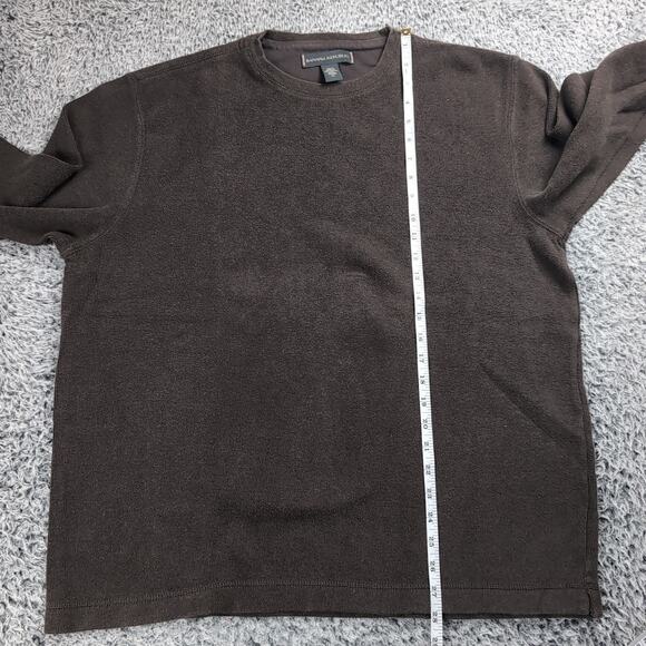 Banana Republic Sweater Men Extra Large Brown Casual Casual Tight Knit Preppy - Picture 4 of 6
